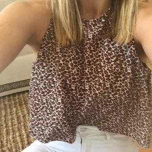 NWT cheetah print crop top
